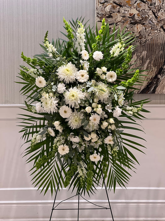 Sympathy Standing Spray Arrangement (Customizable)