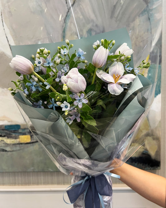 Blue Mix Flower Bouquet